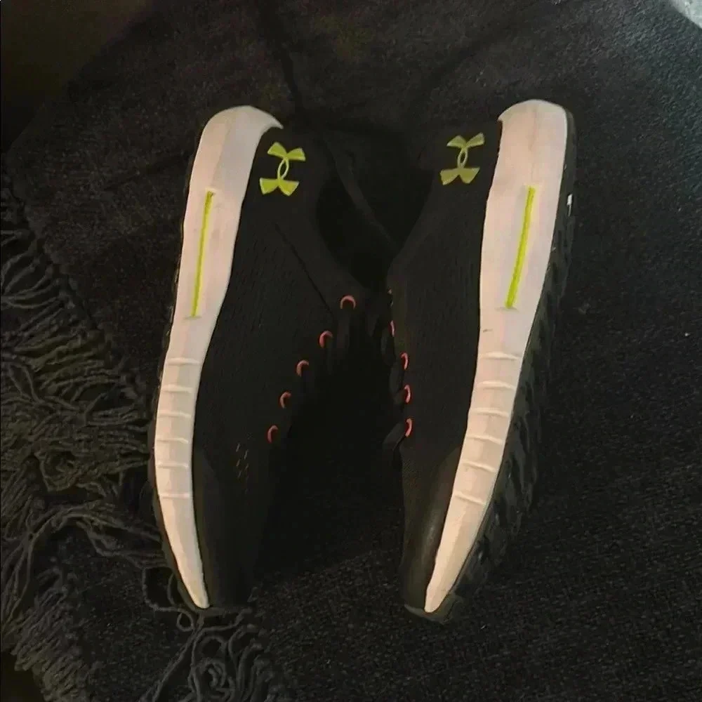 Under Armour Kids' Black and Red Sneakers